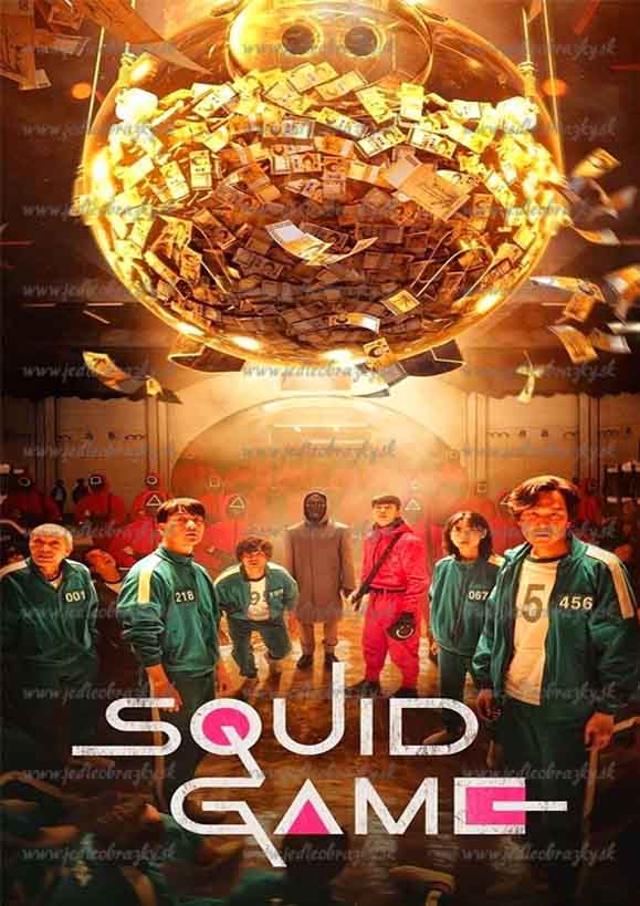 Squid Game jedlý obrázek na dort